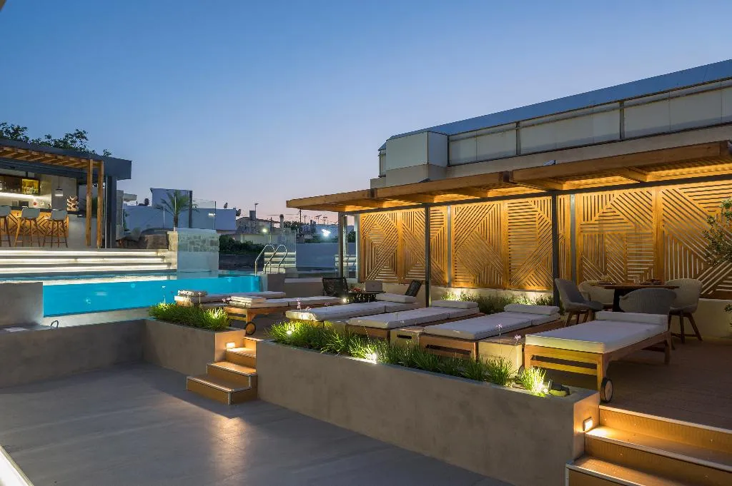 Terrace, Casa D'Irene Deluxe Hotel, Crete