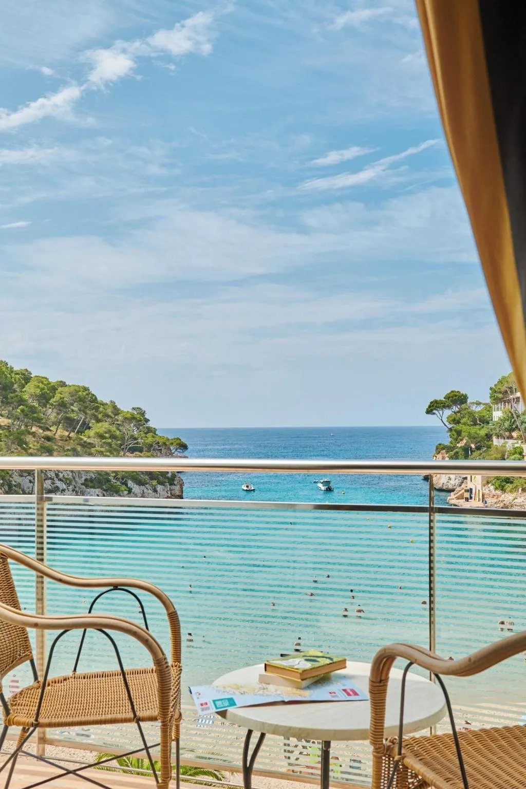 Terrace, Hotel Cala Santanyi, Majorca