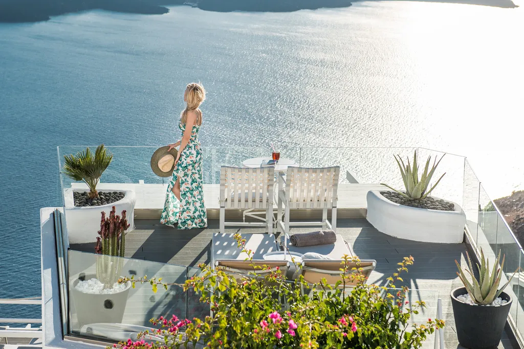 General view, On The Rocks Hotel, Santorini