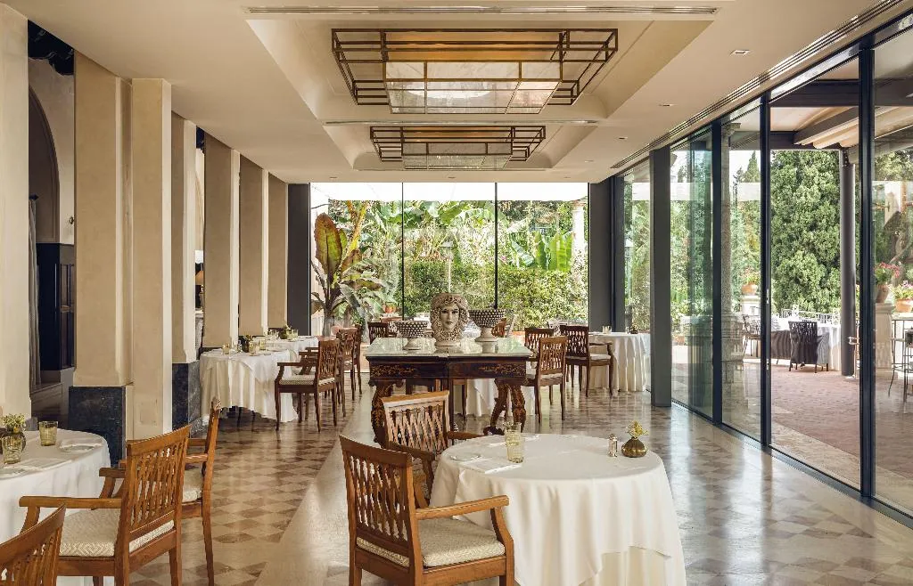Restaurant, Grand Hotel Timeo, A Belmond Hotel, Taormina, Taormina