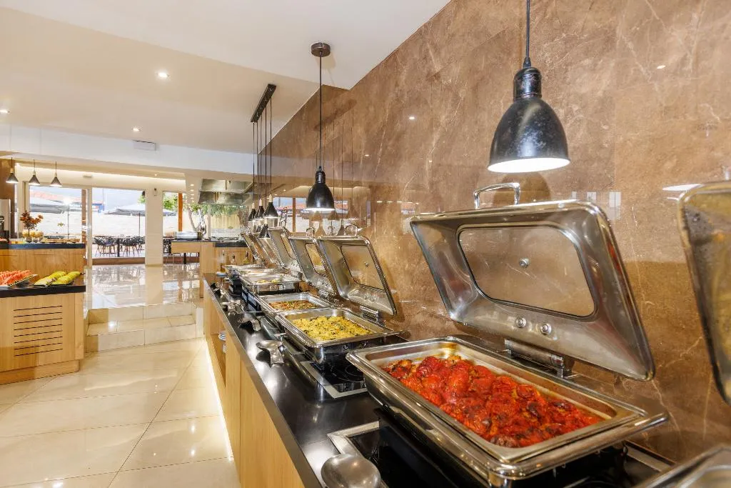 Restaurant, Malia Bay Beach Hotel & Bungalows, Crete