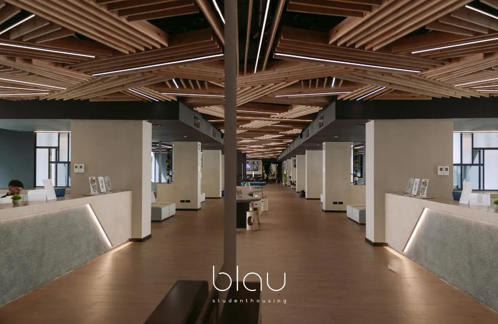 General view, Blau Student Housing, Barcelona