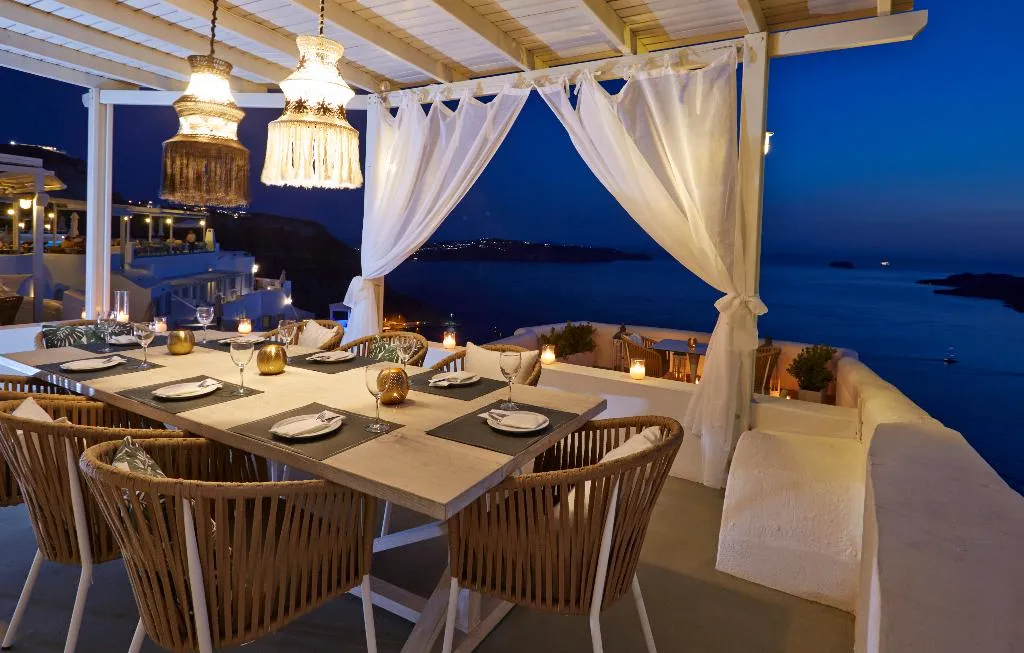 Restaurant, Volcano View Hotel, Santorini
