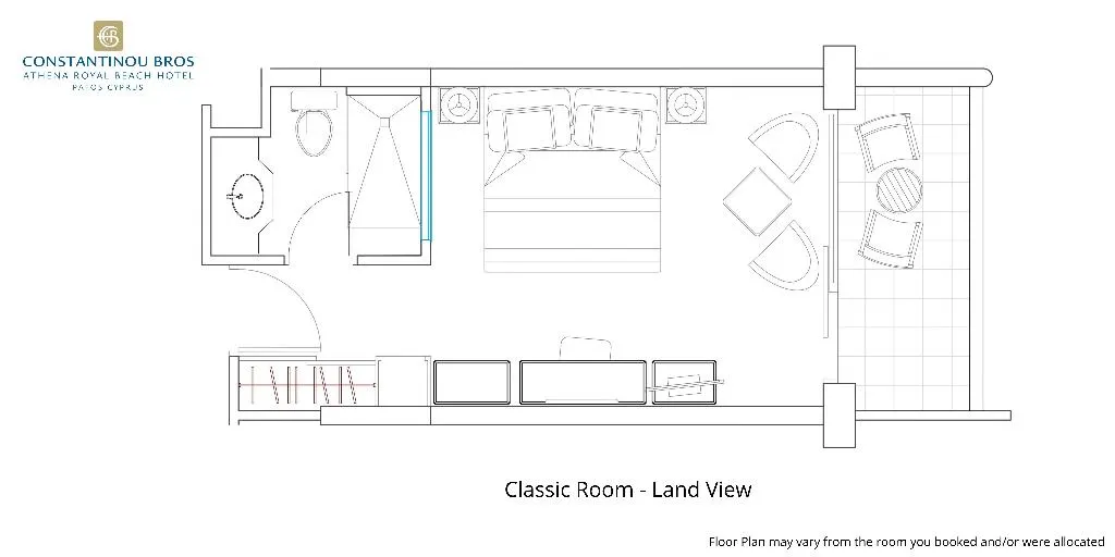 Double or Twin STANDARD Room, Constantinou Bros Athena Royal Beach, Cyprus