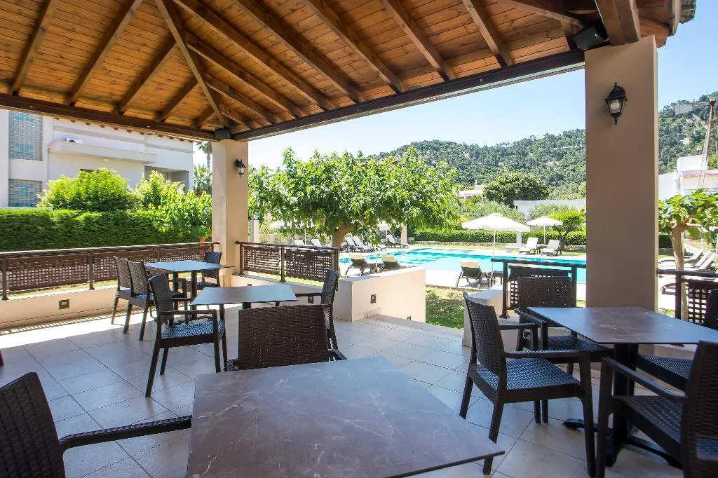 Terrace, Santa Helena Hotel, Rhodes