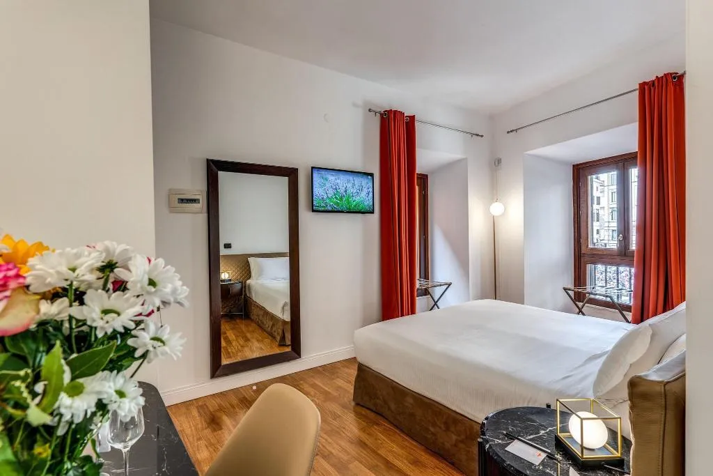 DOUBLE QUEEN SIZE BED Room, Albergo Abruzzi, Rome