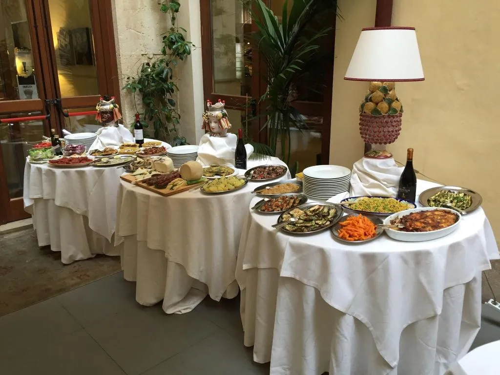 Restaurant, Grande Albergo Alfeo, Catania
