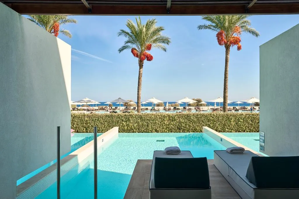 JUNIOR SUITE SEA VIEW WITH PRIVATE POOL Room, Gennadi Grand Resort, Rhodes