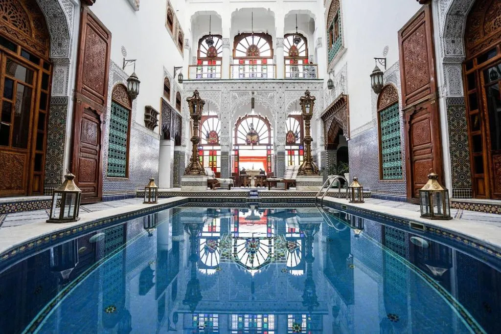 General view, Riad Arabesque, Fez