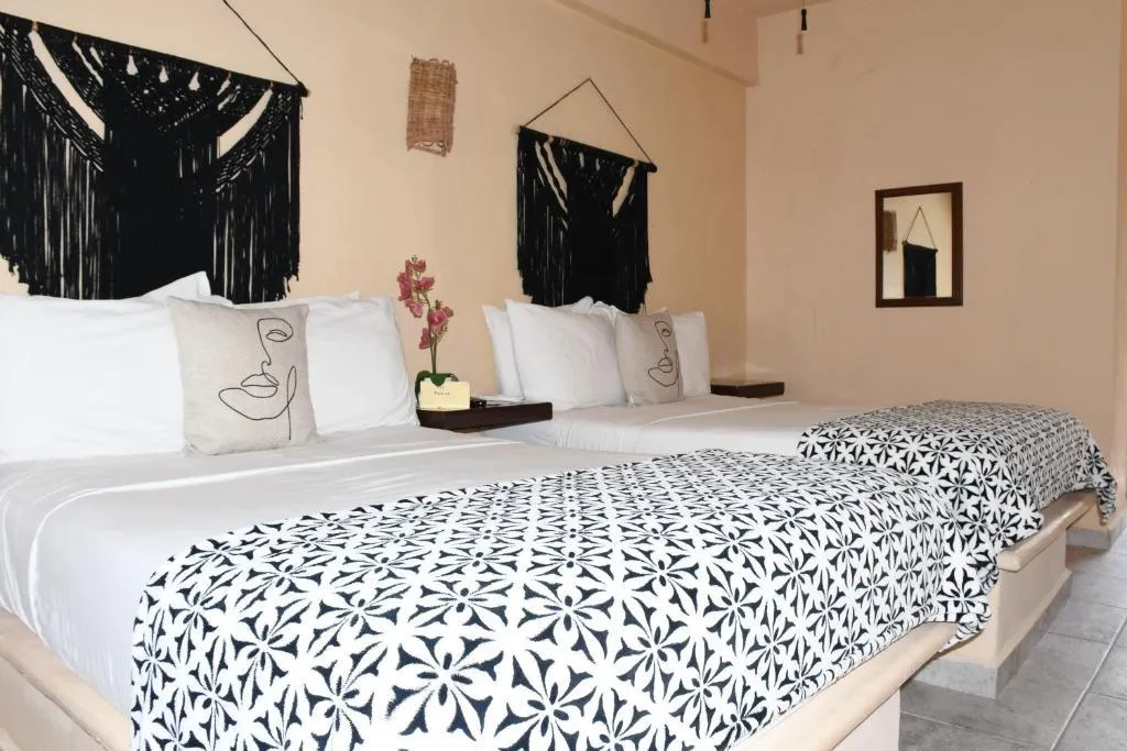 DOUBLE TWO DOUBLE BEDS Room, Hotel Boutique Casa Kuka, Cancun Area