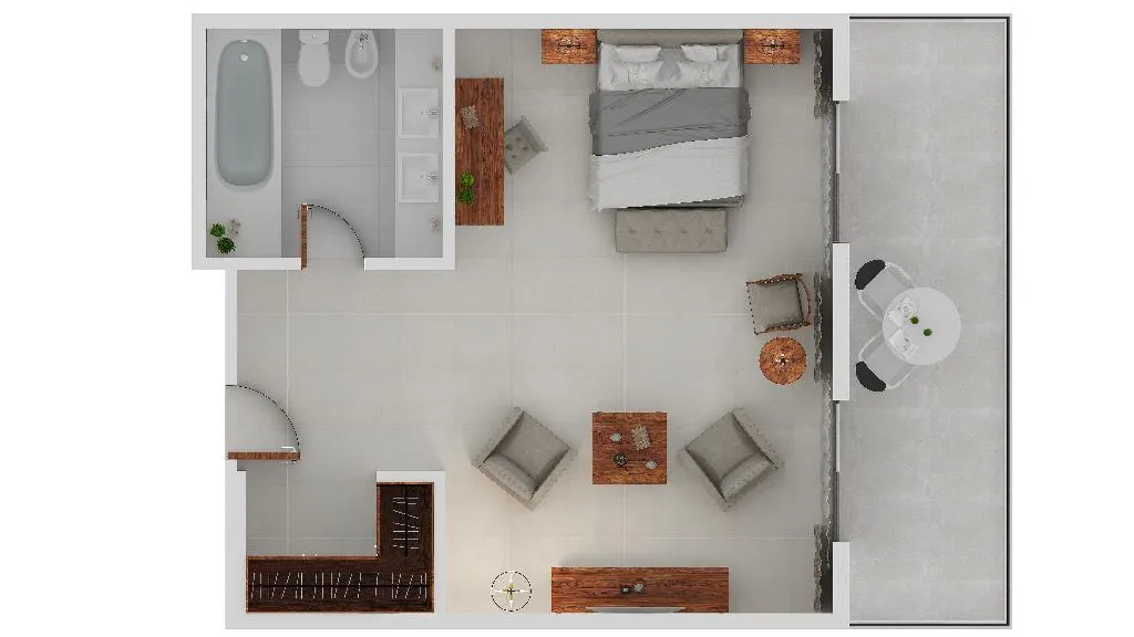 JUNIOR SUITE CAPACITY 4 Room, Pomegranate Wellness Spa Hote, Halkidiki
