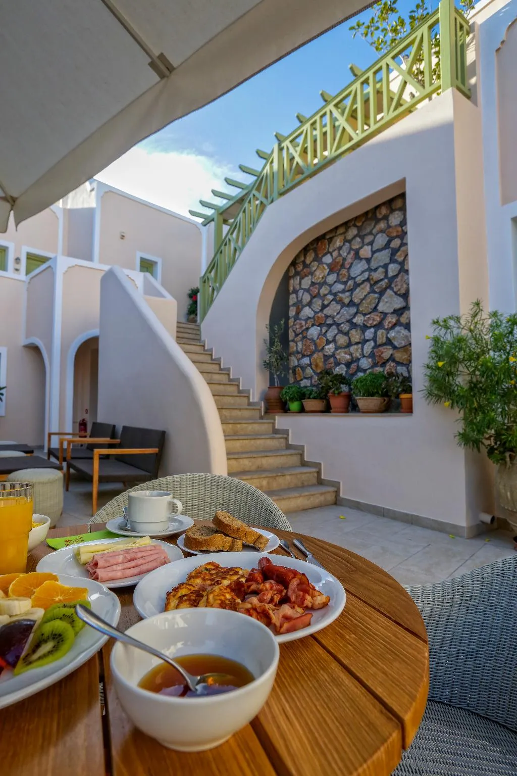 Terrace, Anassa, Santorini