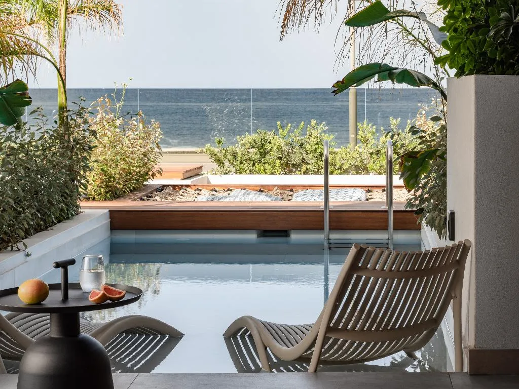 SUITE DELUXE WITH PRIVATE POOL Room, Ikones Seafront Luxury Suites, Crete