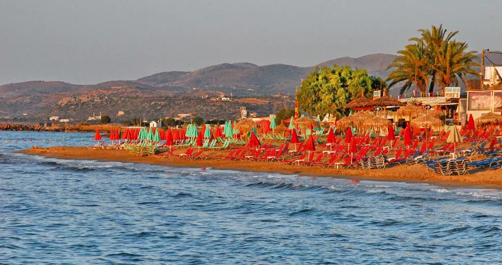 Beach, Mila malia studios hotel, Crete