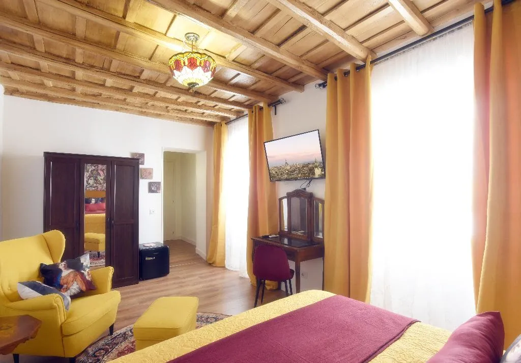 DOUBLE DELUXE ONE BED Room, Guest House Ventisei Scalini A Trastevere, Rome