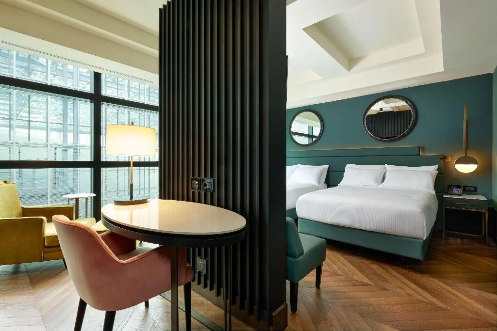 TWIN DELUXE TWO DOUBLE BEDS Room, Hilton Rome Eur La Lama, Rome