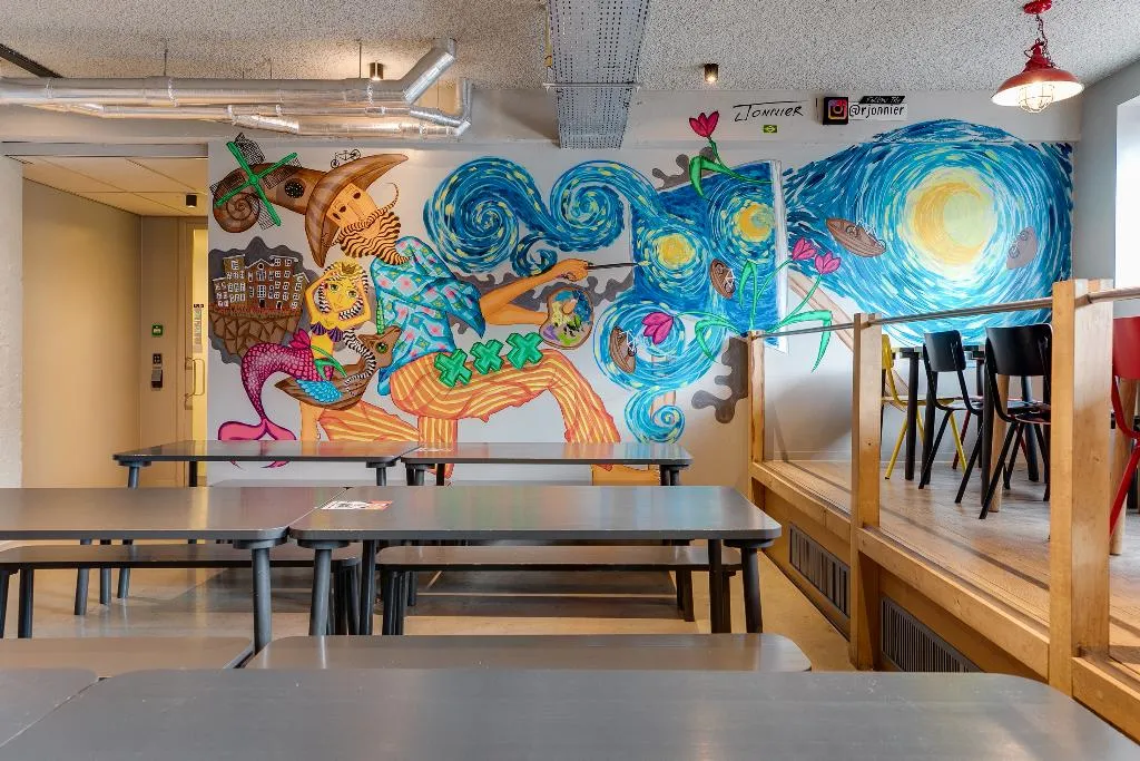 Restaurant, ClinkNoord Hostel, Amsterdam