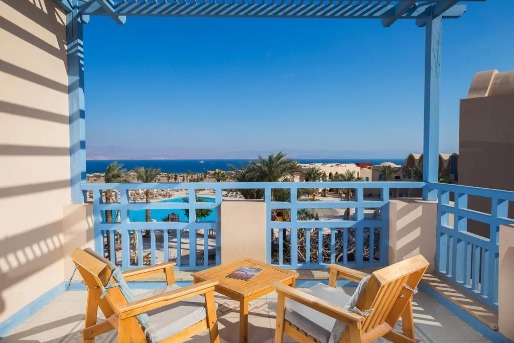 Terrace, El Wekala Aqua Park Resort, Red Sea Riviera