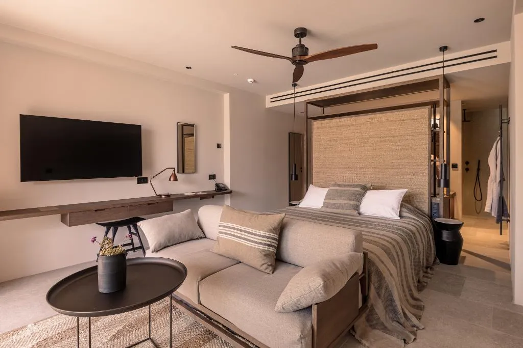 SUITE QUEEN SIZE BED Room, Theros All Suite Hotel, Kos