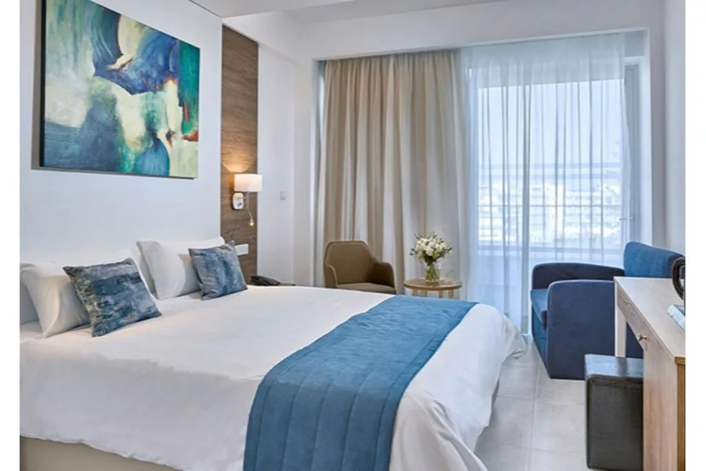 Double or Twin SIDE SEA VIEW Room, Gaia Sun N Blue Hotel, Cyprus