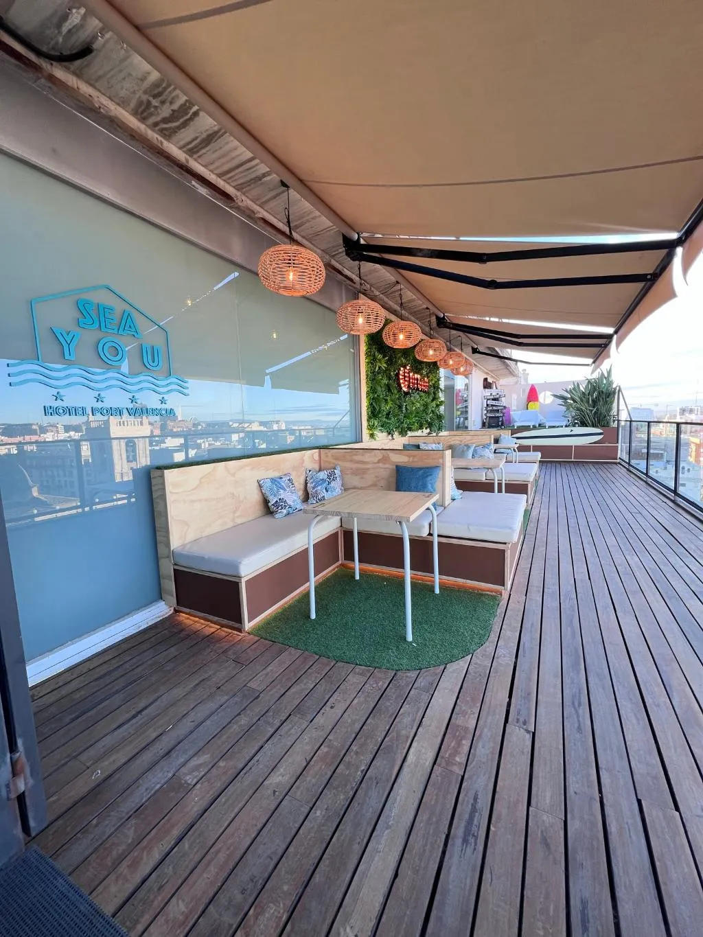 Terrace, Hotel Atarazanas, Valencia