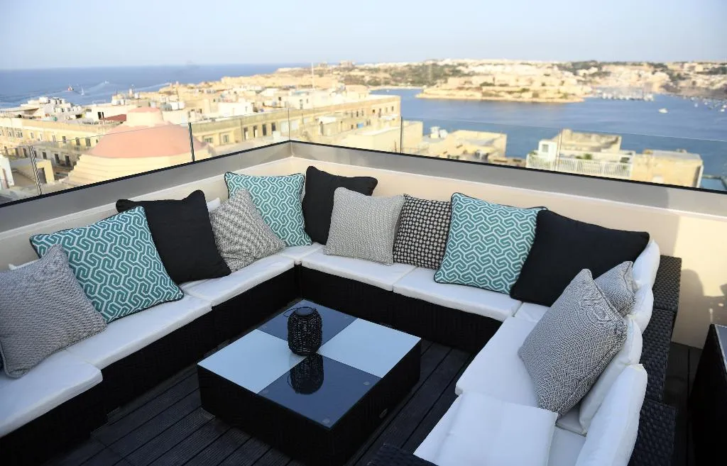 Terrace, Palazzo Ignazio, Malta