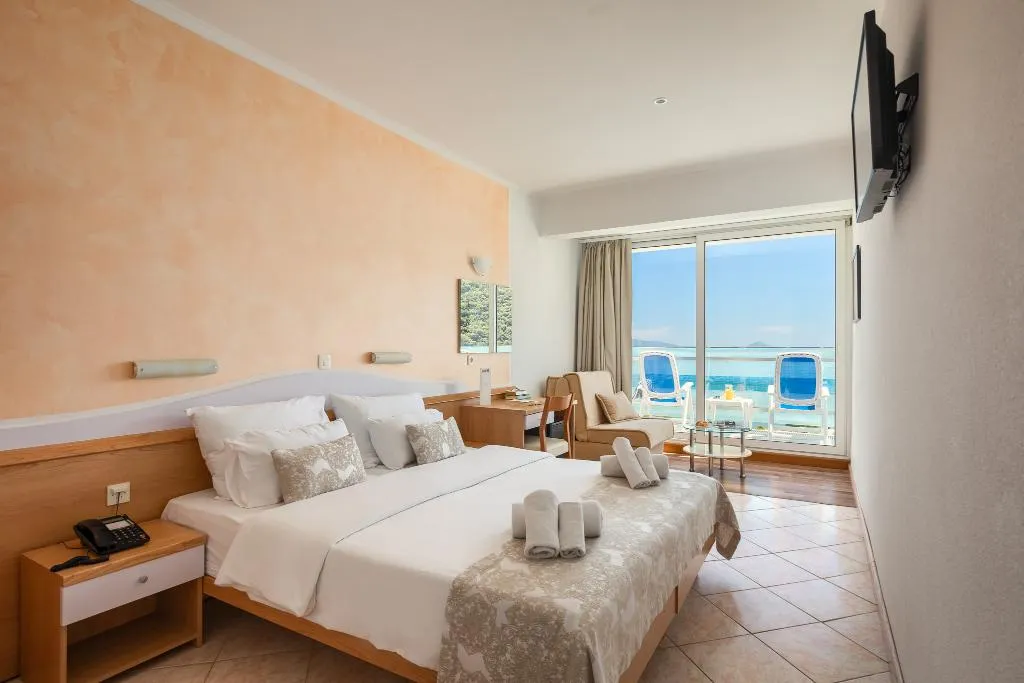 DOUBLE WITH BALCONY Room, MASLINICA Mimosa Lido Palace Hotel, Istria