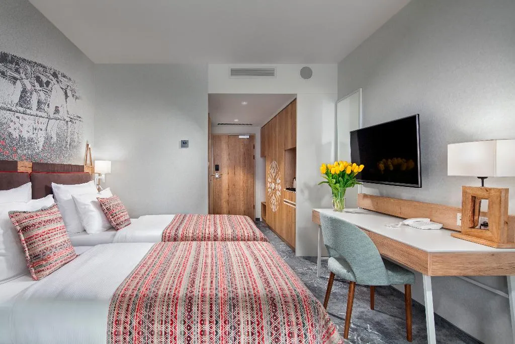 DOUBLE TWO BEDS Room, Hotel Aquarion Family & Friends - Destigo Hotels, Krakow