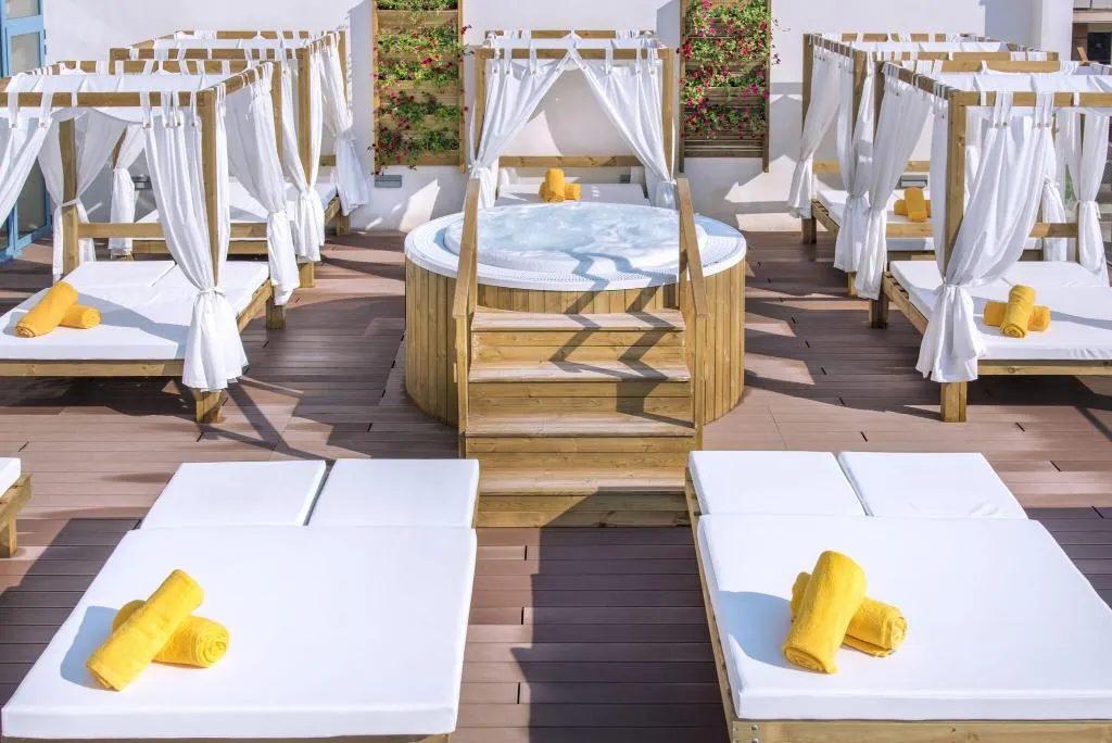 Terrace, Hotel Alhambra, Costa Brava