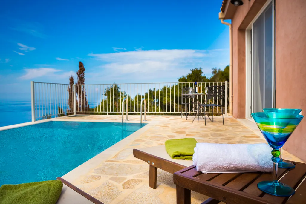 Terrace, Magganos Sunset Villas, Kefallinia