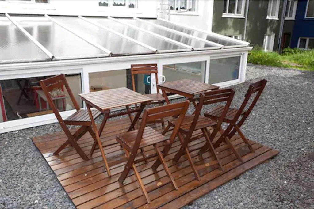 Terrace, Aurora Guesthouse, Reykjavik