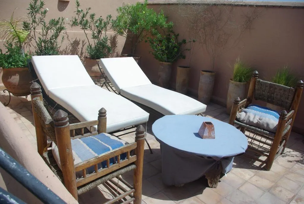 Terrace, Riad Dar Dialkoum, Marrakech