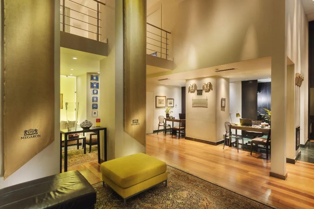Lobby, GDM Megaron,Historical Monument Hotel, Crete