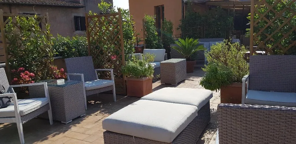 Terrace, Hotel Monte Cenci, Rome