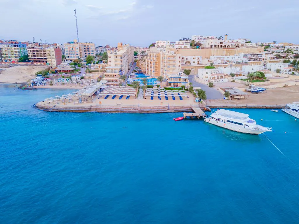 Beach, King Tut Aqua Beach Resort, Red Sea Riviera