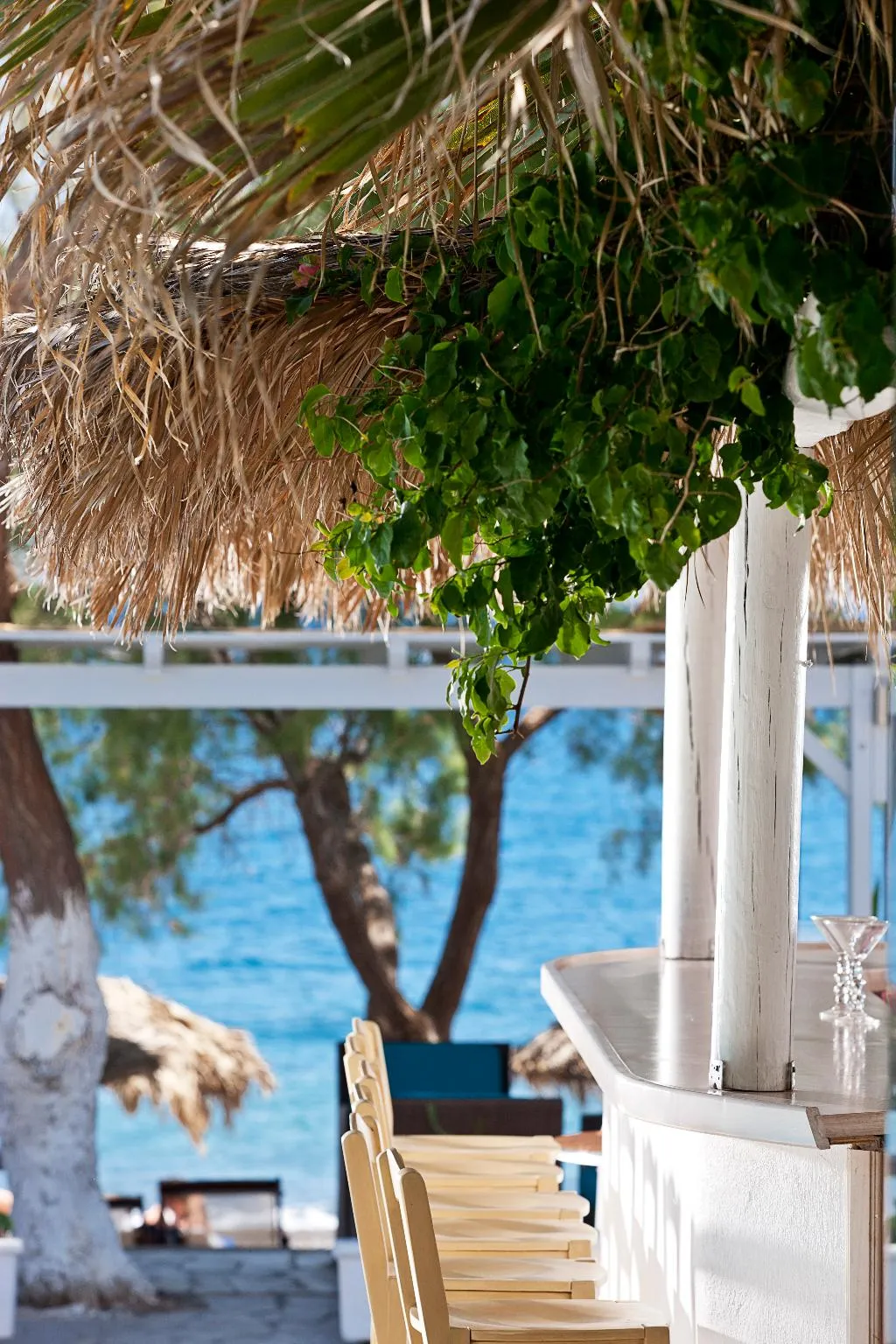Restaurant, Alesahne Beach, Santorini