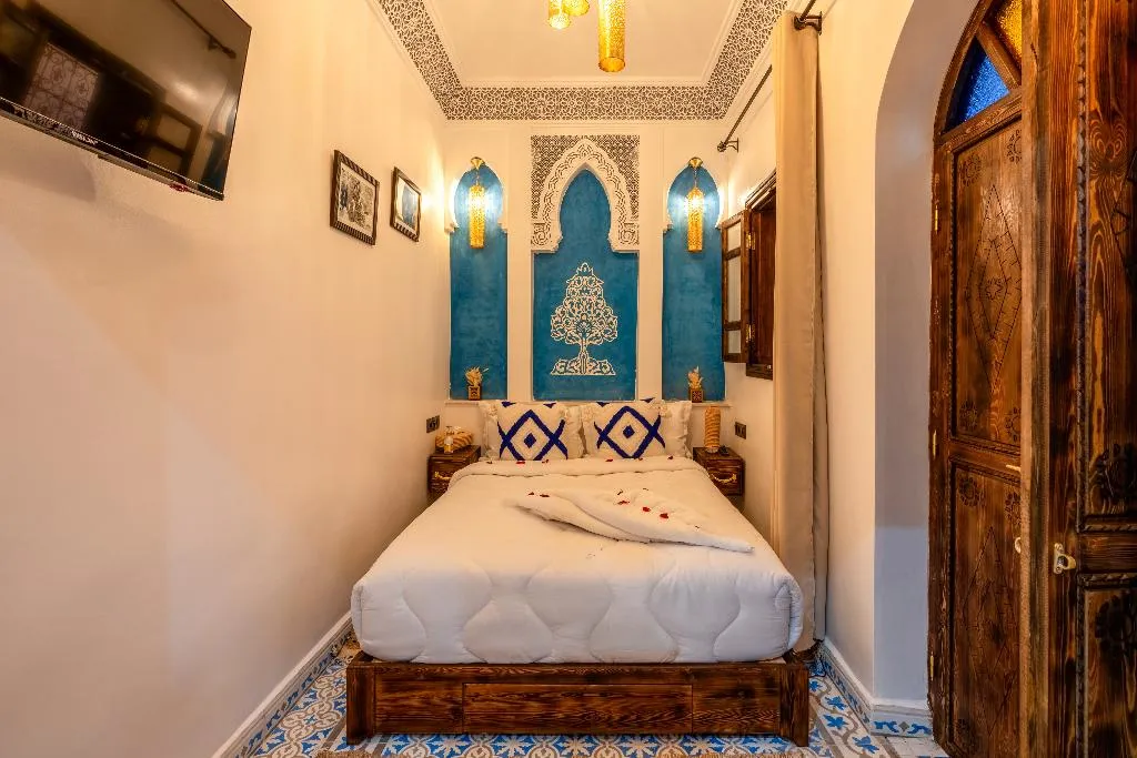 DOUBLE QUEEN SIZE BED Room, Riad La Perle Bleue, Marrakech