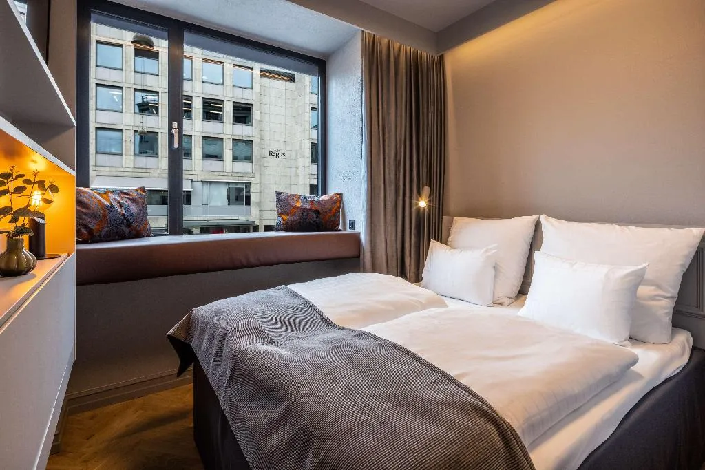 DOUBLE SINGLE USE KING SIZE BED Room, Scandic Norreport, Copenhagen