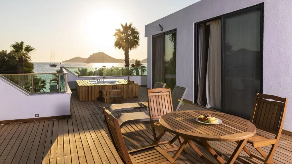 Terrace, Yalipark Beach Hotel, Bodrum