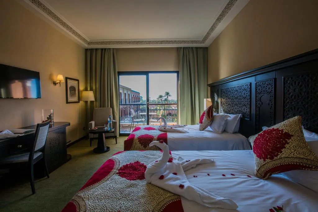 Double or Twin SUPERIOR POOL VIEW Room, Riad Ennakhil Hotel & SPA, Marrakech