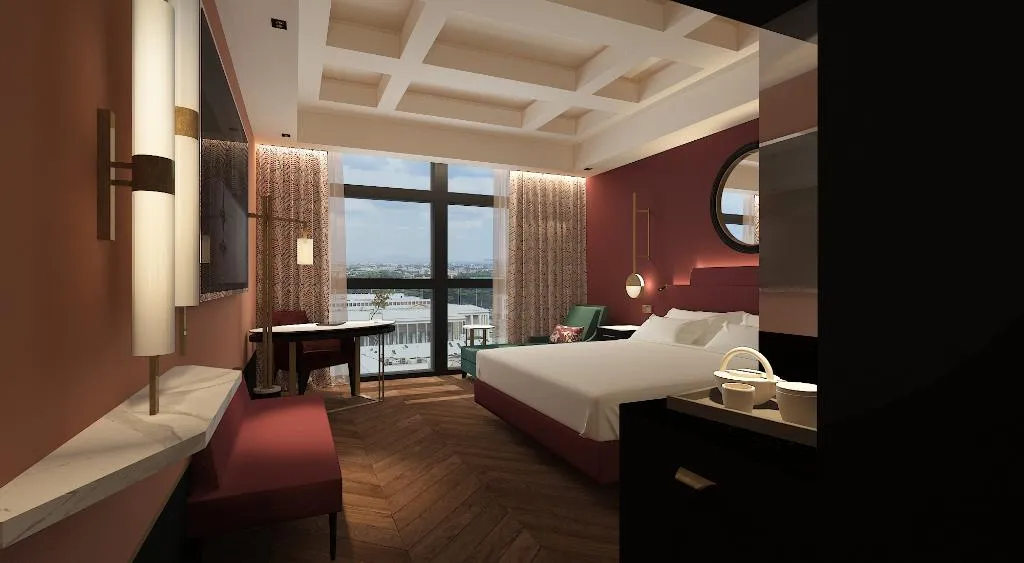 DOUBLE GUEST ROOM KING BED Room, Hilton Rome Eur La Lama, Rome