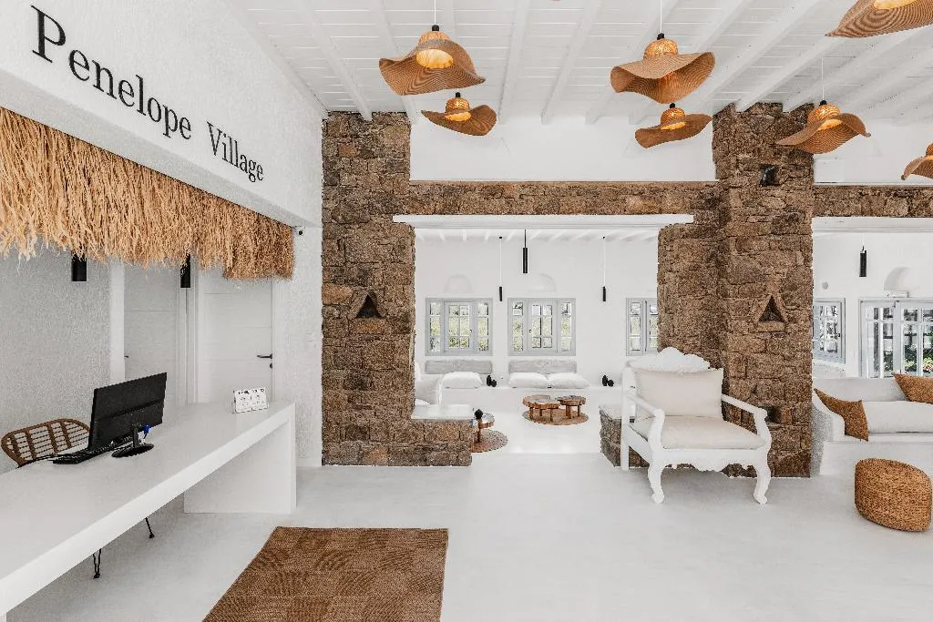 Lobby, Penelope Village by Mr and Mrs White, Mykonos