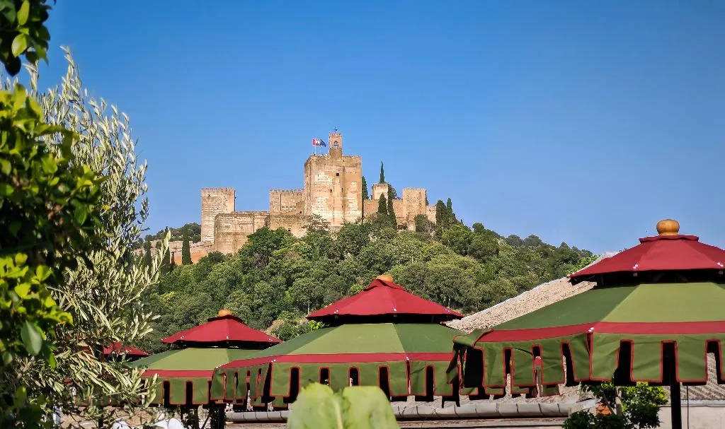 Terrace, Palacio Gran Via, A Royal Hideaway Hotel, Andalucia