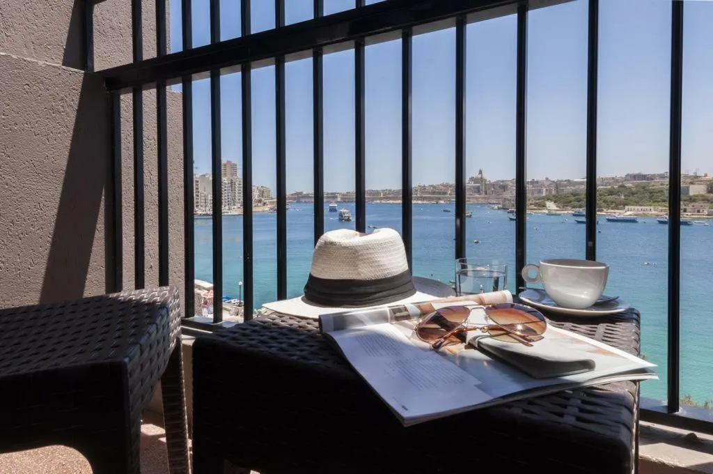 Terrace, Sliema Hotel by ST Hotels, Malta