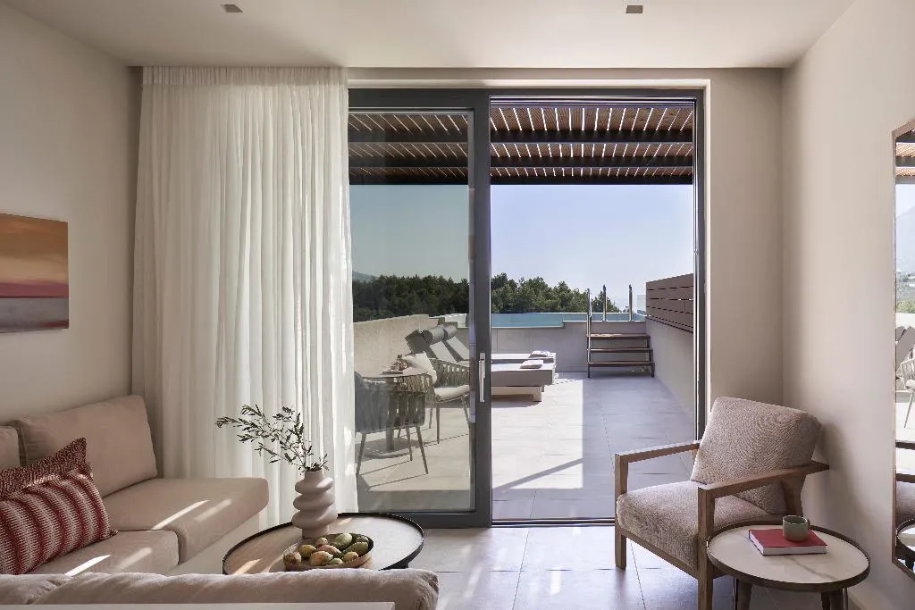 JUNIOR SUITE SEA VIEW WITH PRIVATE POOL Room, Celestial All Suites, Kefallinia