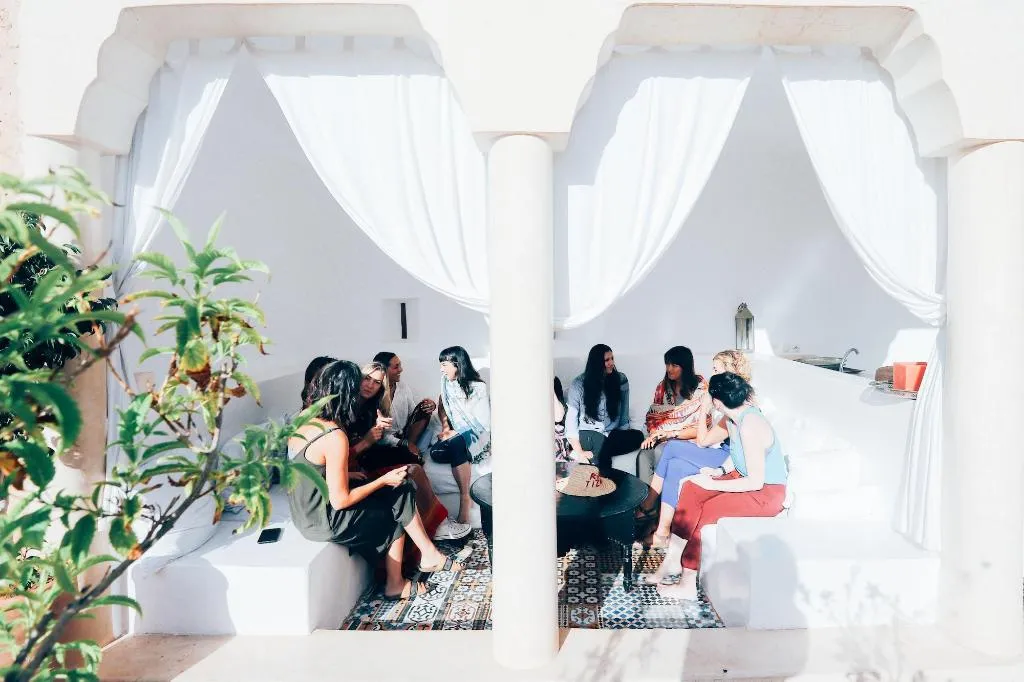 Lobby, Riad Tizwa, Marrakech