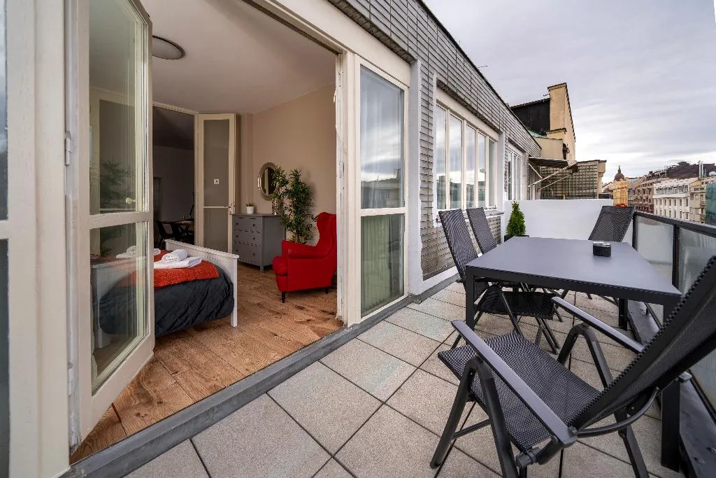 Terrace, New Town - Apple Apartments, Prague