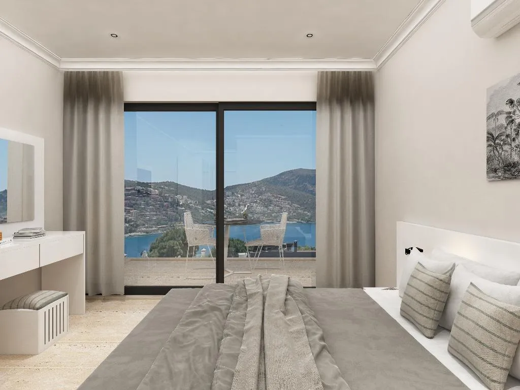 DOUBLE DELUXE SEA VIEW WITH BALCONY Room, Oasis Hotel Kalkan +16, Dalaman