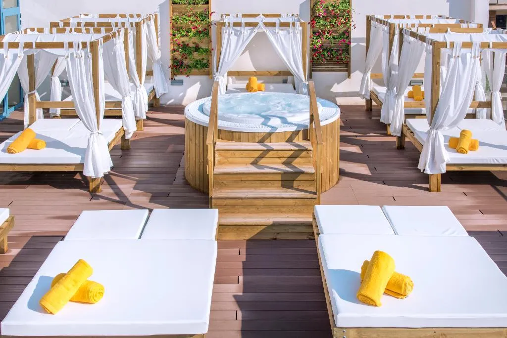 Terrace, Hotel Alhambra, Costa Brava