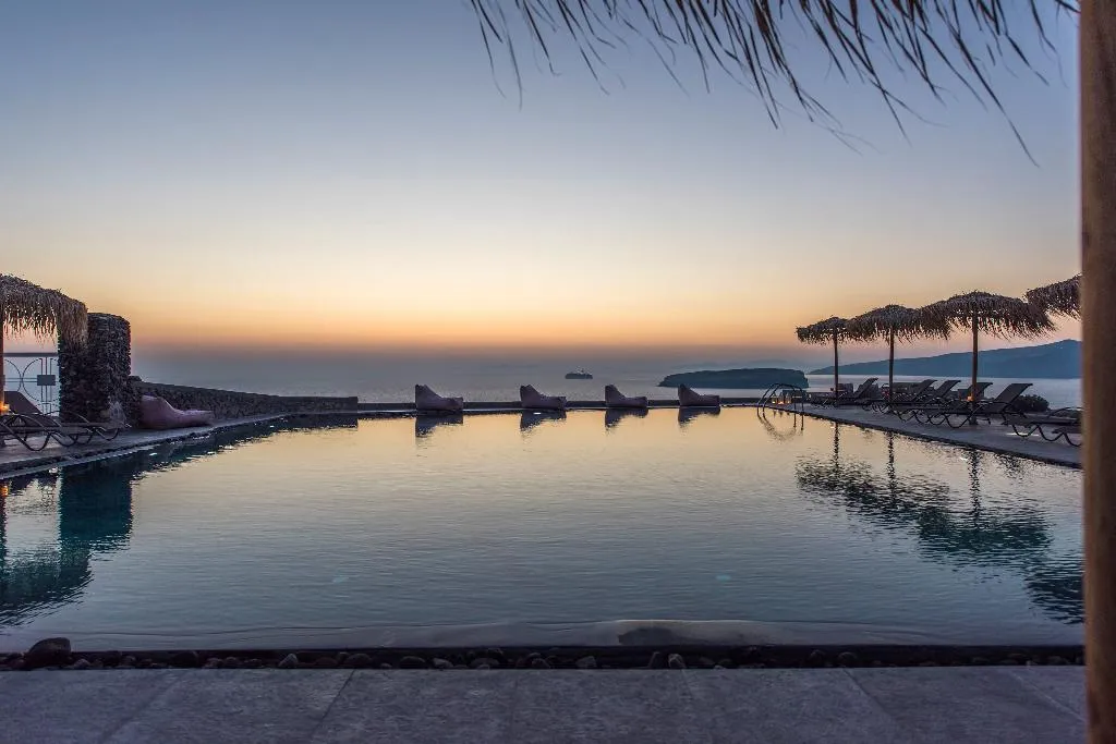 Pool, Sunset Faros, Santorini